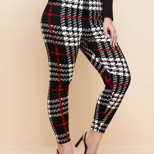 SHEIN Plus Plaid Leggings